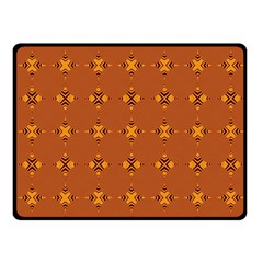 Bold  Geometric Yellow Circles Sm Fleece Blanket (small)