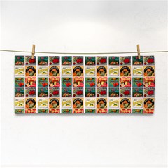 Victorian Fruit Labels Hand Towel