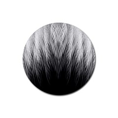 Feather Graphic Design Background Rubber Coaster (round) 