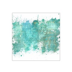 Splash Teal Satin Bandana Scarf