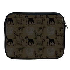 Dog Pattern Brown Apple Ipad 2/3/4 Zipper Cases