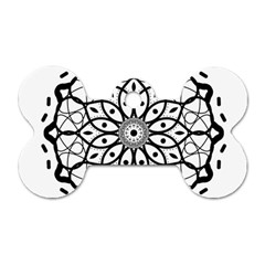 Textura Model Texture Design Lines Dog Tag Bone (one Side)