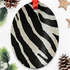 Zebra Print Ornament (oval)