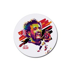 Mo Salah The Egyptian King Rubber Coaster (round) 