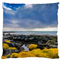 Iceland Nature Mountains Landscape Large Cushion Case (one Side)
