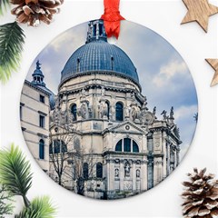 Santa Maria Della Salute Church, Venice, Italy Round Ornament (two Sides)