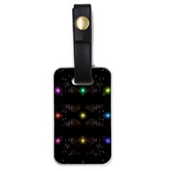 Abstract Sphere Box Space Hyper Luggage Tags (one Side) 