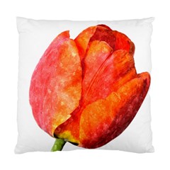 Red Tulip, Watercolor Art Standard Cushion Case (one Side)
