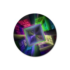 Perspective Technology Fractal Rubber Coaster (round) 