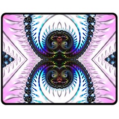 Pattern Texture Fractal Colorful Fleece Blanket (medium) 