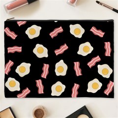 Bacon And Egg Pop Art Pattern Cosmetic Bag (xxxl)