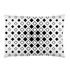 Square Diagonal Pattern Monochrome Pillow Case (two Sides)