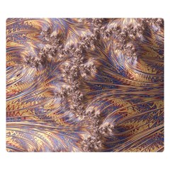 Puckered Fractal Artwork Design Double Sided Flano Blanket (small) 