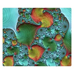 Fractal Art Colorful Pattern Double Sided Flano Blanket (small) 