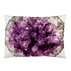 Amethyst Purple Violet Geode Slice Pillow Case