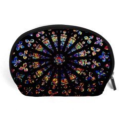 Church Stained Glass Windows Colors Accessory Pouch (large)
