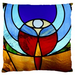 Church Window Glass Tiffany Large Cushion Case (one Side)