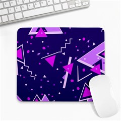Purple Blue Geometric Pattern Large Mousepads