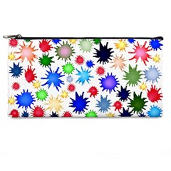 Inks Drops Black Colorful Paint Pencil Cases