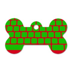 Keyboard Keys Computer Input Pc Dog Tag Bone (one Side)