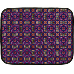 Tile Pattern Background Image Purple Fleece Blanket (mini)