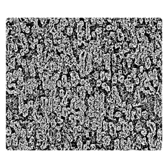Black And White Abstract Double Sided Flano Blanket (small) 