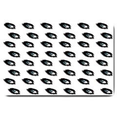 Eyes White Large Doormat 