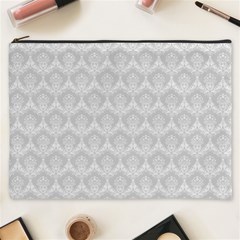 Damask Grey Cosmetic Bag (xxxl)