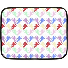 Colorful Cherubs White Fleece Blanket (mini)