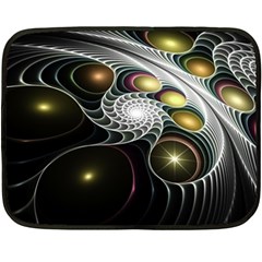 Fractal Bulbs Fantasy Curve Fleece Blanket (mini)