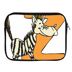 Zebra Animal Alphabet Z Wild Apple Ipad 2/3/4 Zipper Cases