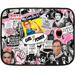 Feminism Collage  Fleece Blanket (mini)