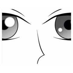 Eyes Manga Anime Female Cartoon Double Sided Flano Blanket (medium) 