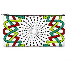 Round Star Colors Illusion Mandala Pencil Cases