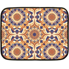 Orange Seamless Pattern Tile Fleece Blanket (mini)