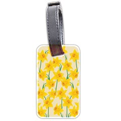 Yellow Daffodils Pattern Luggage Tags (two Sides)
