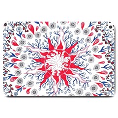 Flaming Sun Abstract Large Doormat 