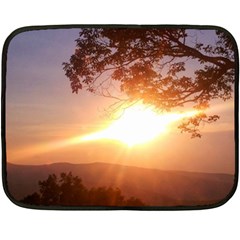 Mountain Sunset Fleece Blanket (mini)