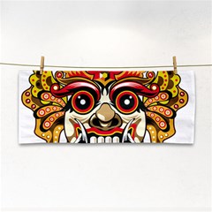 Bali Barong Mask Euclidean Vector Chiefs Face Hand Towel