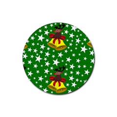 Illustration Background Paper Stars Rubber Coaster (round) 