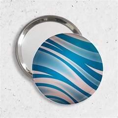 Background Abstract Blue Wavy 2 25  Handbag Mirrors