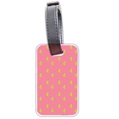 Peeled Banana On Pink Luggage Tag (two Sides)