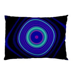 Digital Art Background Pink Blue Pillow Case (two Sides)