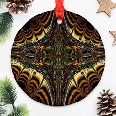 Abstract Art Artwork Fractal Pattern Ornament (round)