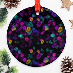 Neon Brushes                      Ornament (round)