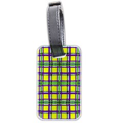 Plaid 3 Luggage Tag (two Sides)