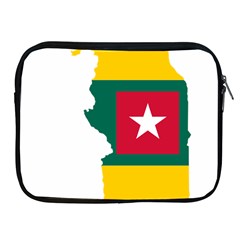 Togo Flag Map Geography Outline Apple Ipad 2/3/4 Zipper Cases