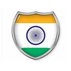 Flag India Nation Country Banner Double Sided Flano Blanket (medium) 