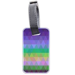 Abstract Texture Triangle Geometric Luggage Tag (two Sides)