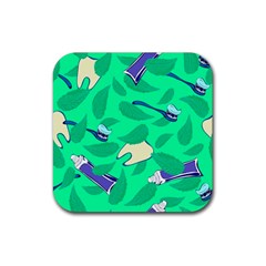 Pattern Seamless Background Desktop Rubber Coaster (square) 